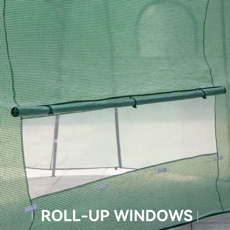 Cozywor Outdoor Green Pop-up Walk-in Greenhouse