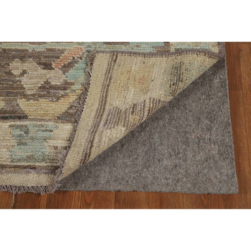 Vegetable Dye Oriental Oushak Turkish Rug Hand-Knotted Wool Carpet - 6'7" x 9'9"