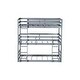 preview thumbnail 11 of 56, Rubber Wood Detachable Triple Twin Bunk Bed with Two Built-in Ladders,Guardrails,Kids and Baby