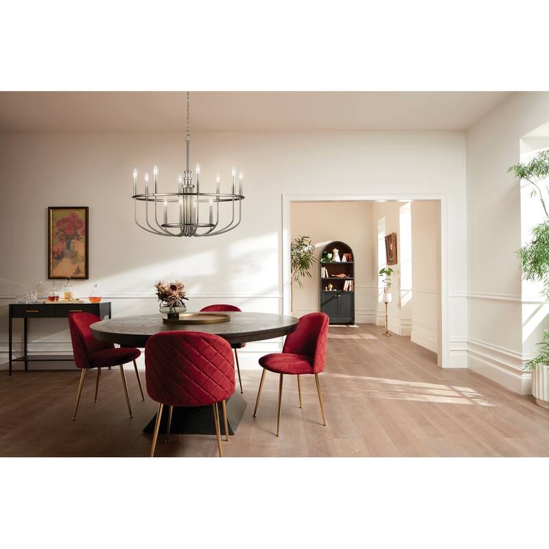 Kichler Lighting Capitol Hill 12-Light Chandelier Brushed Nickel