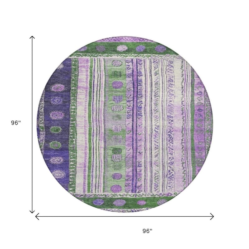 HomeRoots Striped Transitional Rectangle Outdoor Rug