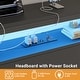 preview thumbnail 8 of 82, Headboards with Storage Shelves, Head Board with Power Outlet and LED Light for Bed Frame