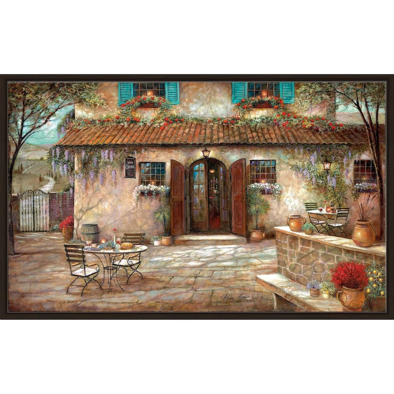 "Villa Claretta" by Ruane Manning Print on Floating Canvas