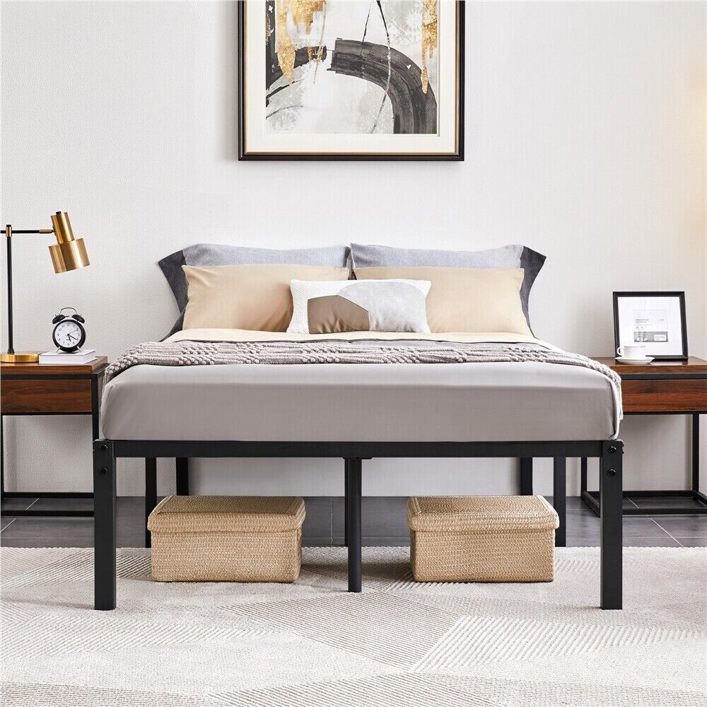 Metal platform bed on sale frame california king