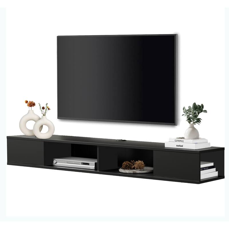 70 inch Floating TV Shelf for Wall, Entertainment Center for Living Room