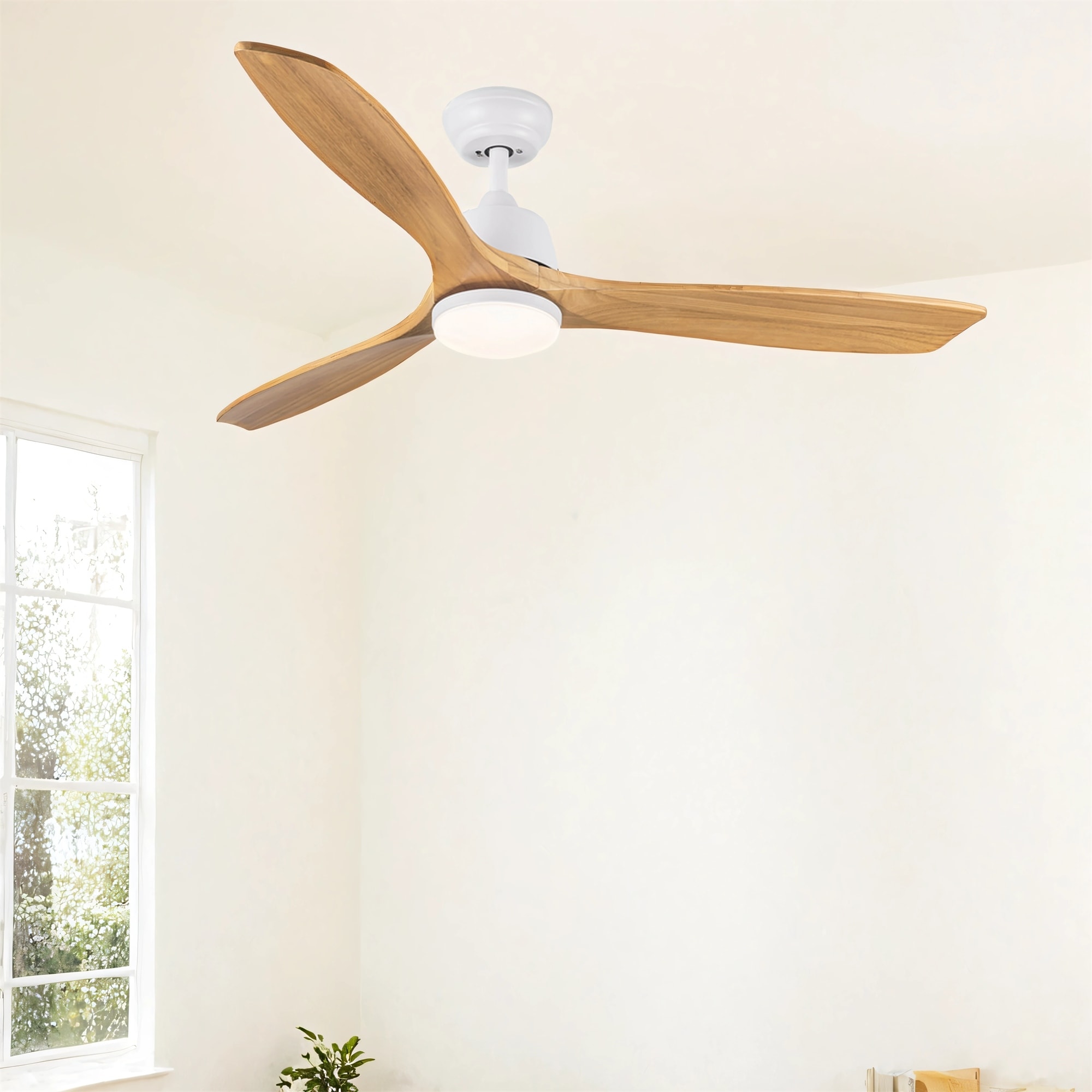 52" Intergrated LED Ceiling Fan Lighting with Remote Control
