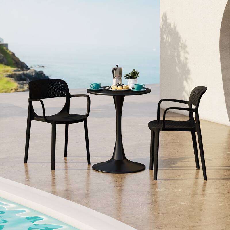Frond and Form Outdoor Stacking Dining Armchair (Set of 2)