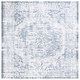 preview thumbnail 5 of 10, SAFAVIEH Baltimore Kiley Machine Washable Shabby Chic Vintage Oriental Rug 6'7" Square - Light Grey/Blue - Square