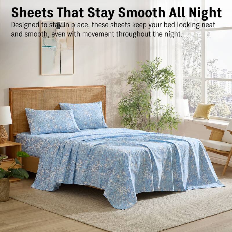 HLC.ME Floral Printed Ultra Soft Bed Sheets Set