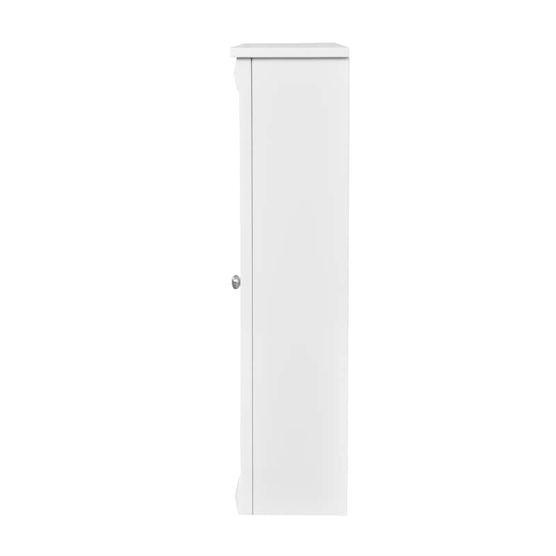 Modern 32'' Wall Mounted Medicine Cabinet for Bathroom with High-definition Mirror, Open Shelves and Adjustable Shelf