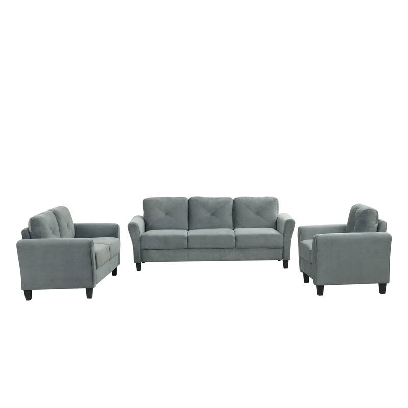 Roomfitters Comfortable Modern Sectional Sofa Couch Set 1+2+3 for Living Room, Bedroom or Office