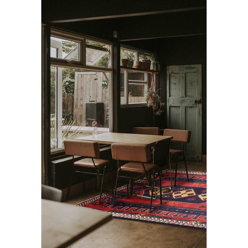 ECARPETGALLERY Hand-knotted Melis Red Wool Rug - 4'10 x 6'6