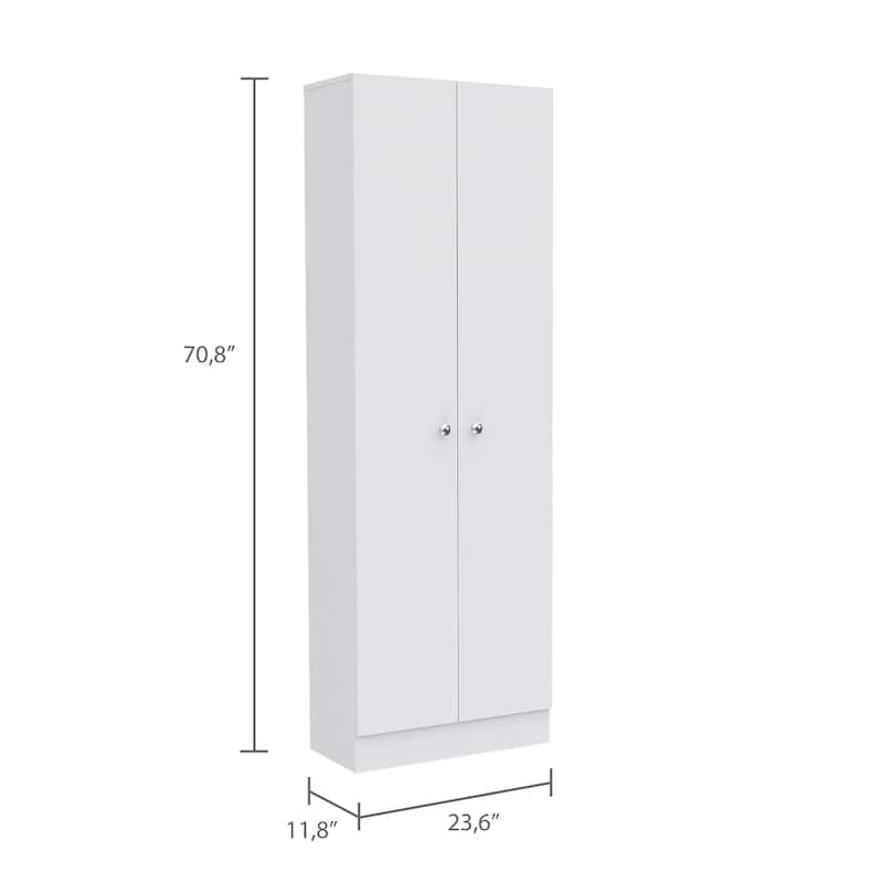 TUHOME Plymouth Multistorage Kitchen Cabinet with 5 Shelves