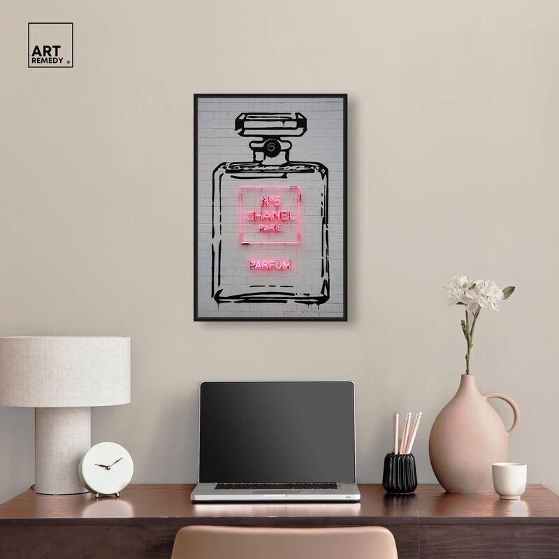 Parisian Perfume Canvas by Art Remedy