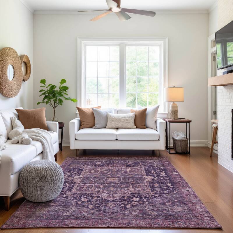 Premium Washable Super Soft Vintage Traditional Mayfield Rug