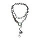 preview thumbnail 1 of 2, Handmade Pretty Black Pearl-Onyx-MOP Long Wrap Around Multi-Wear Necklace (Thailand)