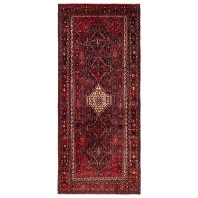 ECARPETGALLERY Hand-knotted Kayseri Vintage Red Wool Rug - 4'4 x 10'3