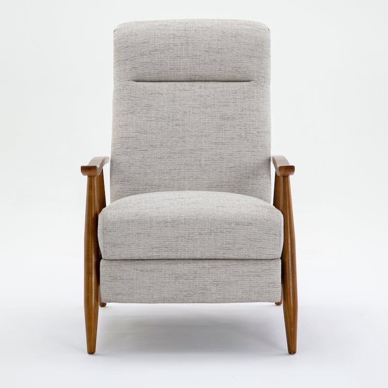 Taylor Wood Arm Push Back Recliner in Performance Fabric by Greyson Living
