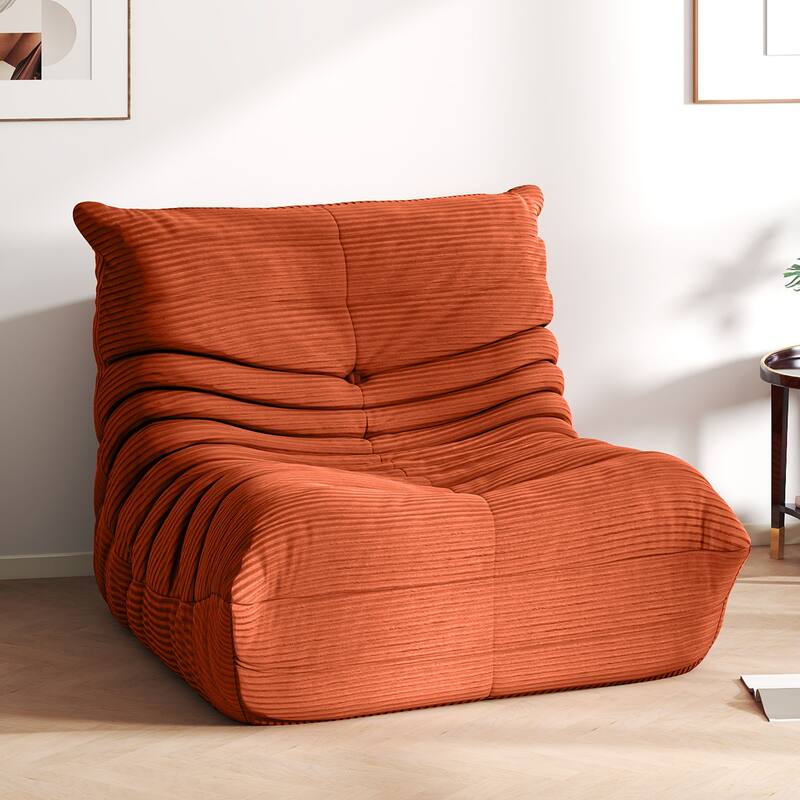 Moasis Cordury Fireside Bean Bag Chairs with Memory Foam for Adults