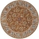 preview thumbnail 31 of 34, SAFAVIEH Handmade Heritage Loren Traditional Oriental Wool Rug 6' Round - Brown/Blue - Round