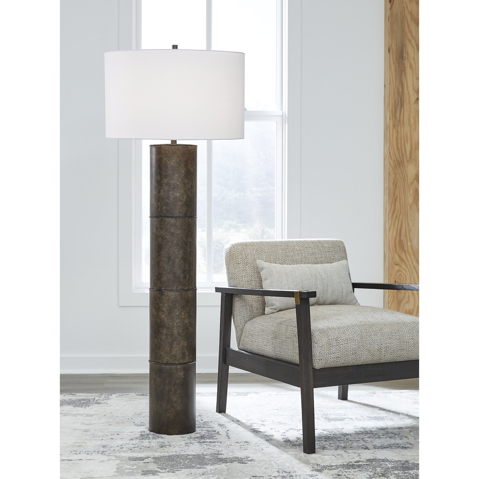 Dark brown floor lamp outlet