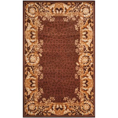 SAFAVIEH Handmade Sikira Scrolls Red New Zealand Wool Rug