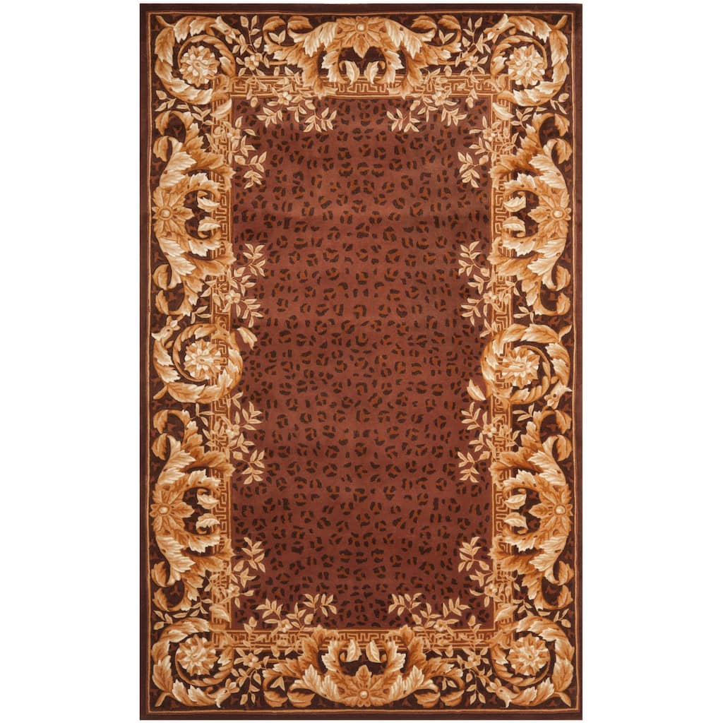 SAFAVIEH Handmade Sikira Scrolls Red New Zealand Wool Rug