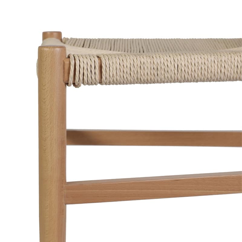 Commercial Y-Back Style Wood and Kraft Paper Stack Dining Chair - 22"D x 21.25"W x 29.75"H