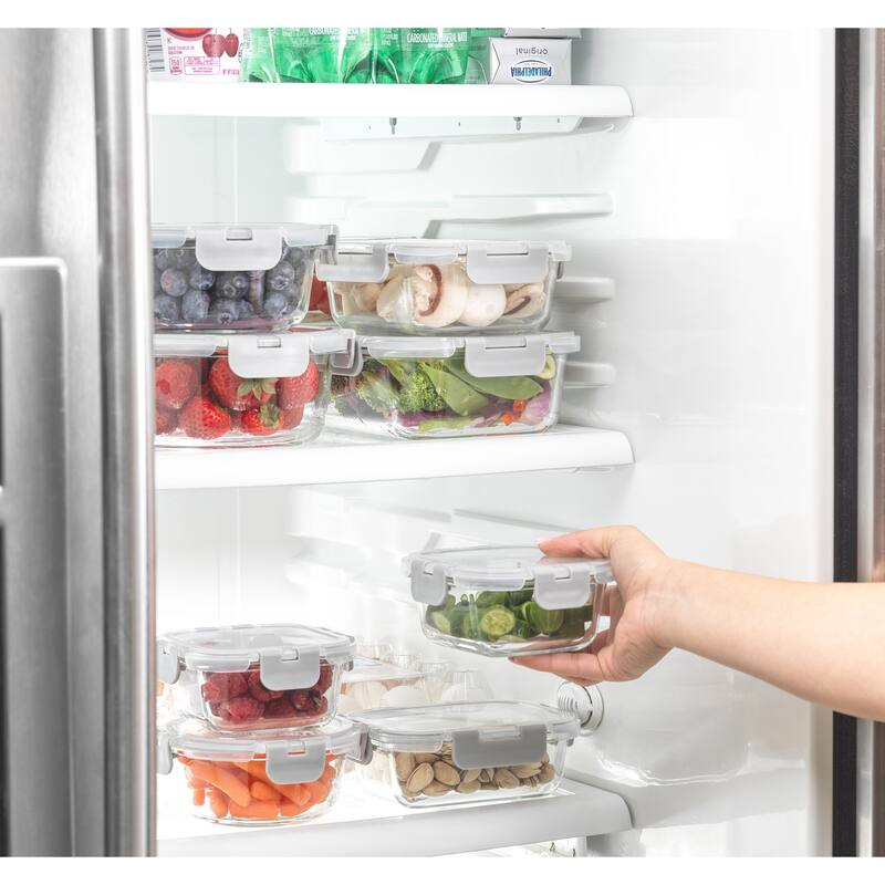 JoyFul 24 Piece Glass Food Storage Containers Set with Airtight Lids