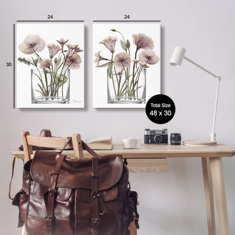 Stupell Earthy Infatuation Bouquet Canvas Wall Art Design By Albert Koetsier (Set of 2)