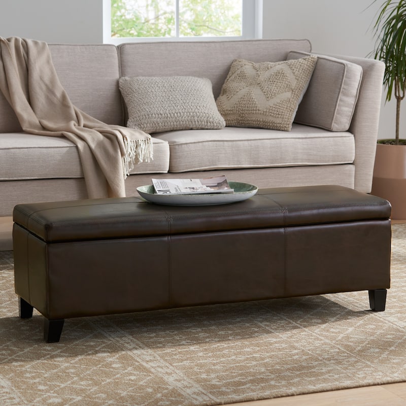 Upholstered Storage Bench for Bedroom Living Room Entryway