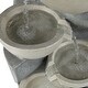 preview thumbnail 8 of 9, Modern Gray Cement Tiered Bowls Outdoor Fountain with Lights