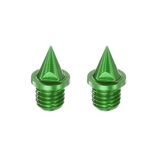 Hawk R. Green Spikes 2pcs Track Spikes 1/4 Inch Carbon Steel Lightweight for Track Shoes ...