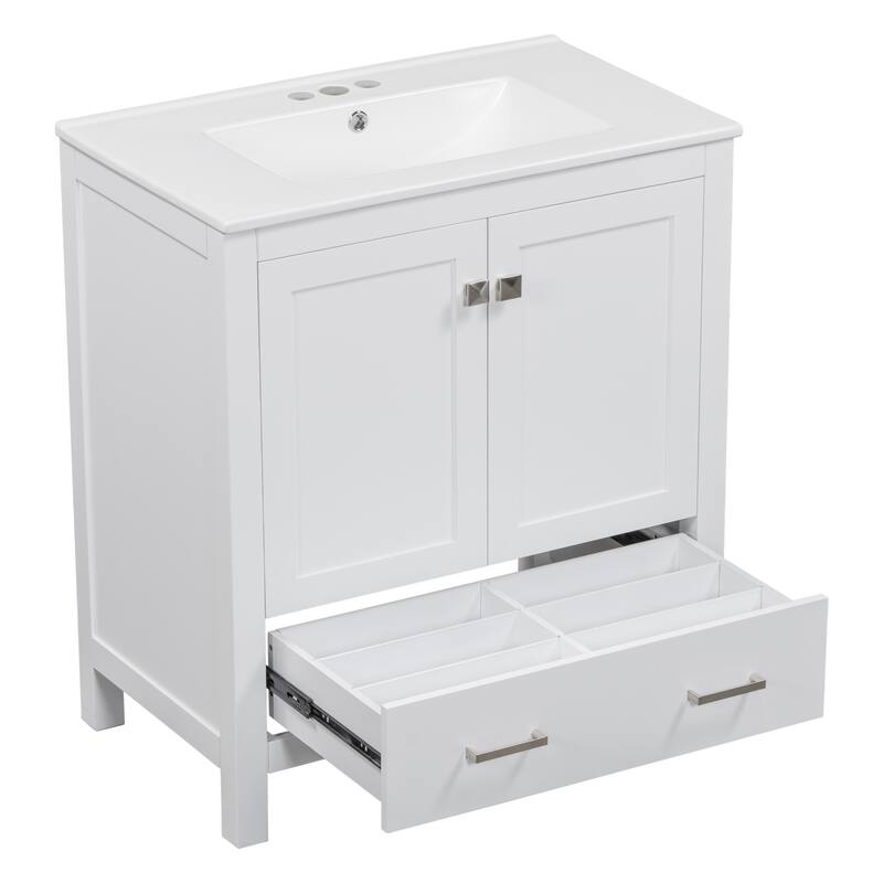 30" Bathroom Vanity with Single Sink