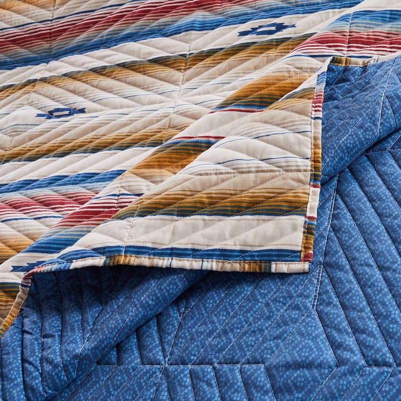 Barefoot Bungalow Painted Desert Quilt and Pillow Sham Set