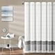 preview thumbnail 1 of 12, Lush Decor Stripe Yarn Dyed Tassel Fringe Woven Cotton Shower Curtain Gray