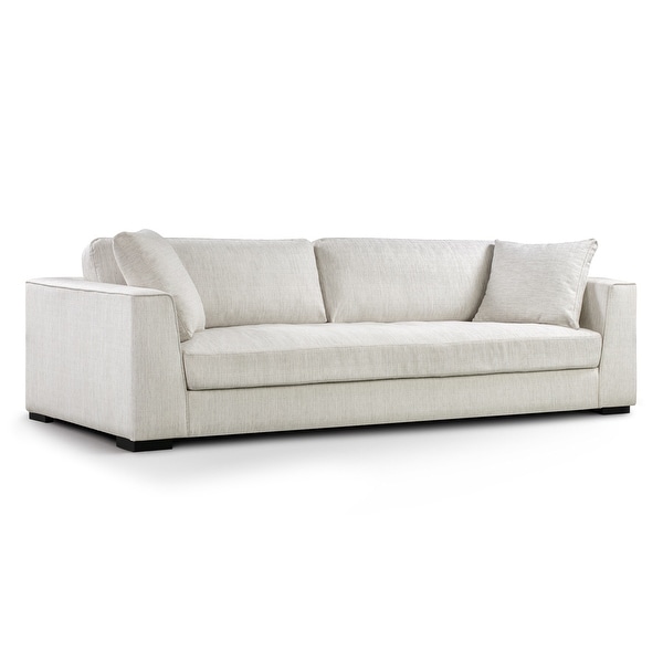 Poly and Bark Upholstered Neutral Fabric Capri Sofa. Opens flyout.
