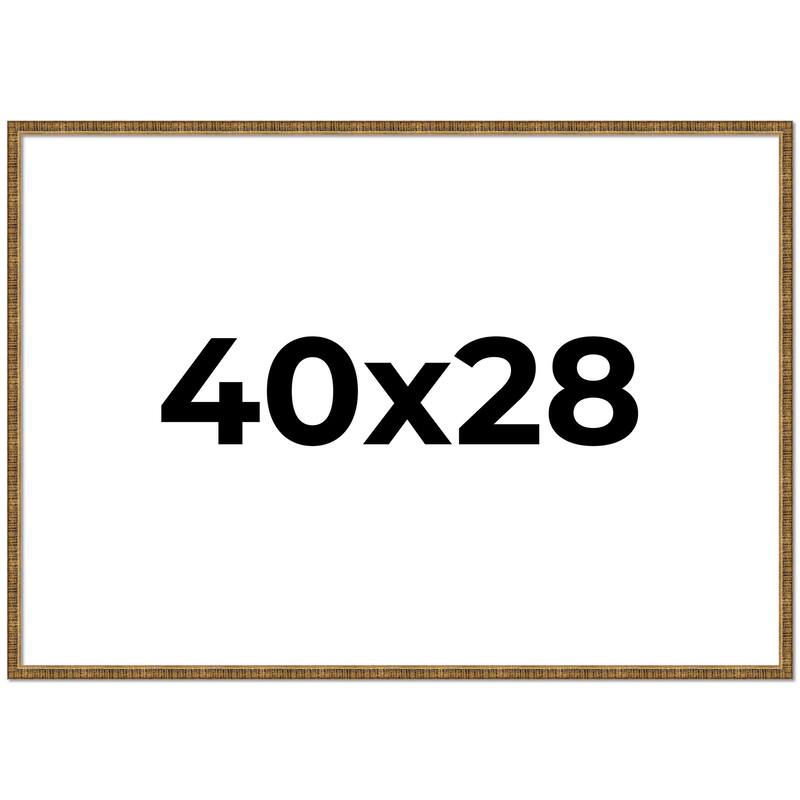 40x28 Frame Gold Picture Frame - Complete Modern Photo Frame Includes