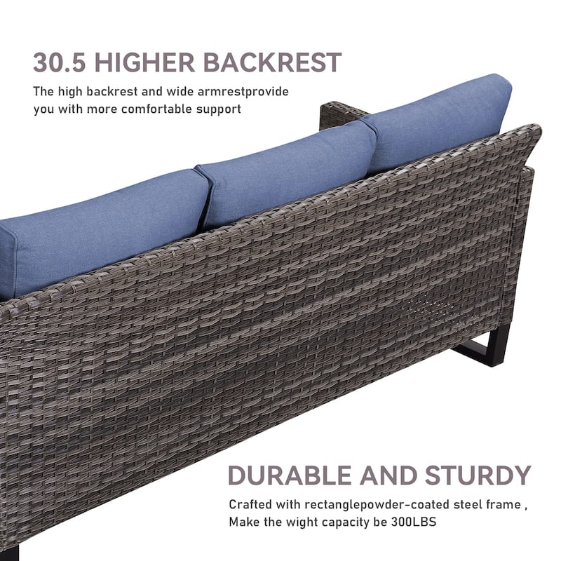 6-Seater Outdoor Sectional Sofa Chair Set
