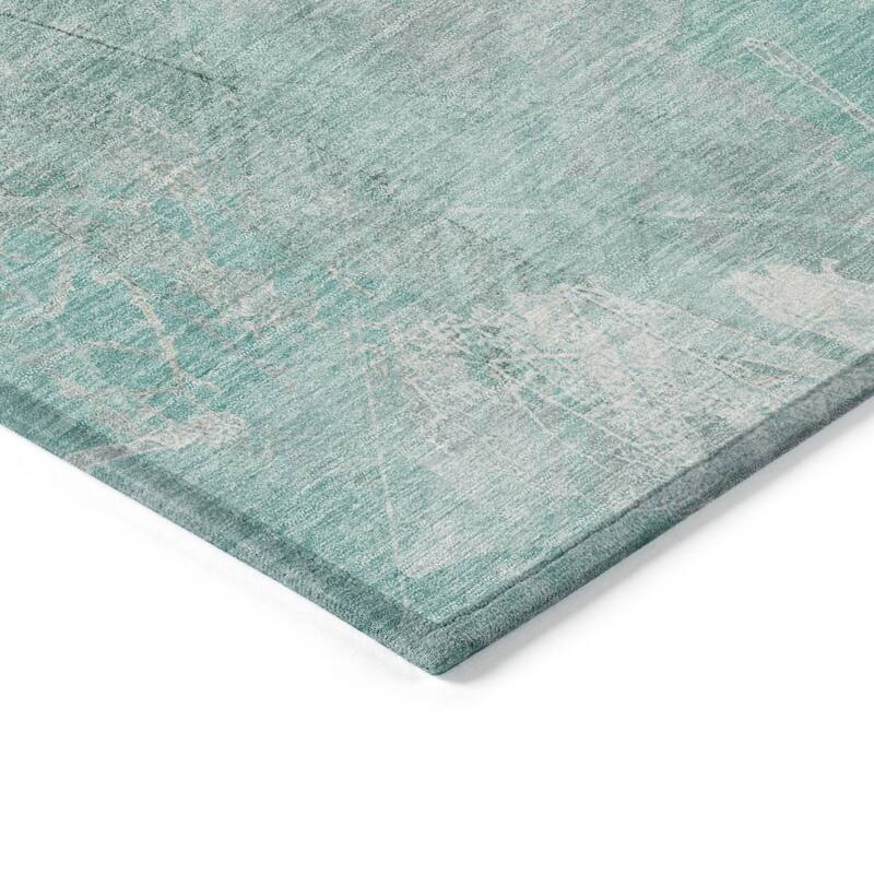 HomeRoots Floral Transitional Rectangle Outdoor Rug