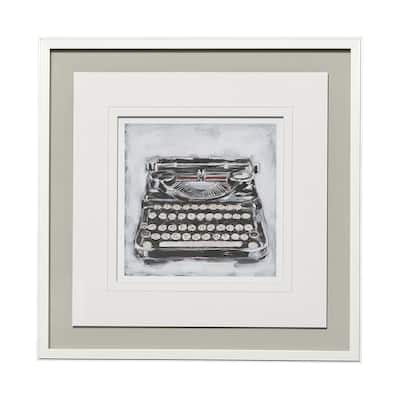 Vintage Typewriter I Framed Art Print