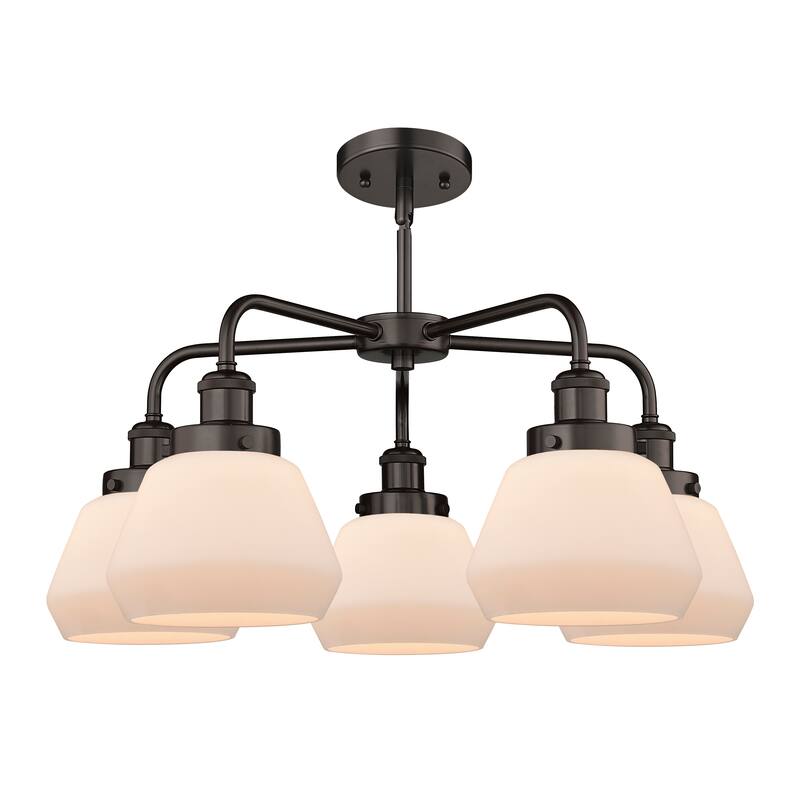 Innovations Lighting Fulton - 5 Light 25" Stem Hung Chandelier