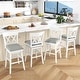 preview thumbnail 5 of 11, Costway 1/2/3/4 PCS 30" Bar Stool Wooden Chair with Contoured Backrest