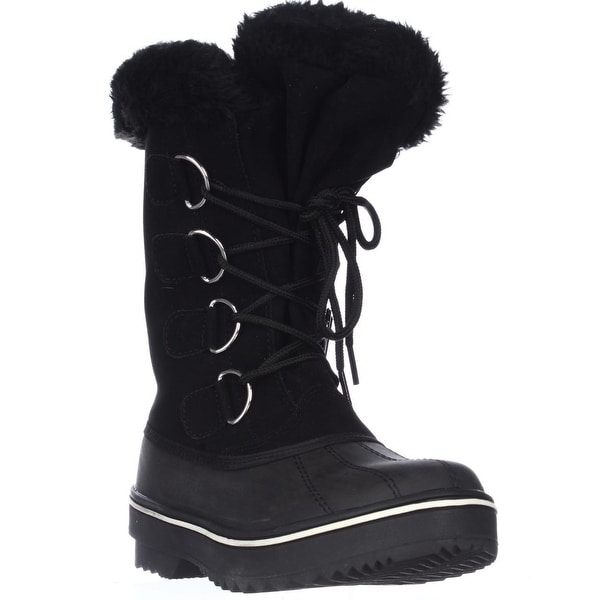 SC35 Mikkey Lace-Up Winter Boots, Black