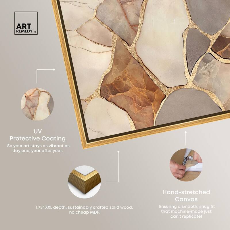 Textured Earthy Tones III Canvas by Art Remedy