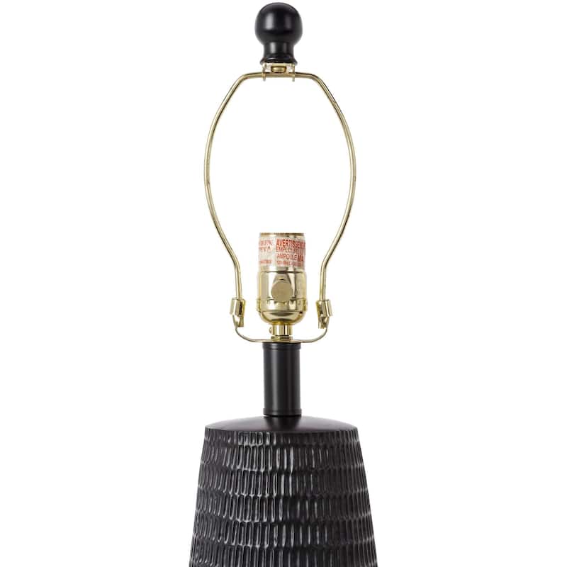 Leipzig Classic Textured Resin Tall Table Lamp - 21"H x 10"W x 10"D