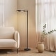 preview thumbnail 25 of 36, Brightech Leaf 53 in. Industrial 3-Way Dimming LED Floor Lamp with Brass Metal Empire Shade