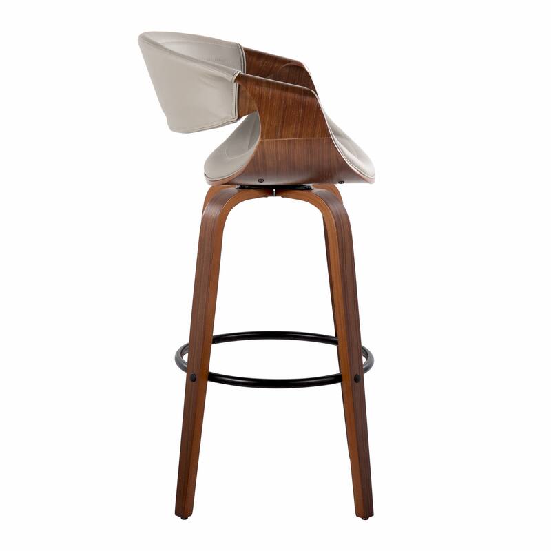 Carson Carrington Kanteborg 30" Fixed-Height Bar Stool with Round Footrest (Set of 2)