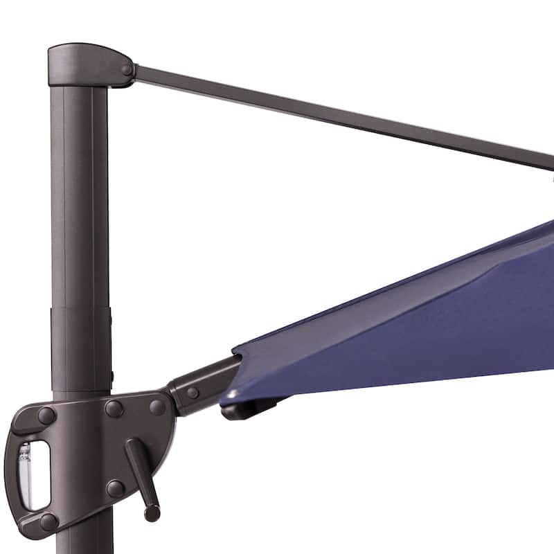 Outdoor Patio Umbrella 9 FT x 11 FT Cantilever-Offset Umbrella with No Base