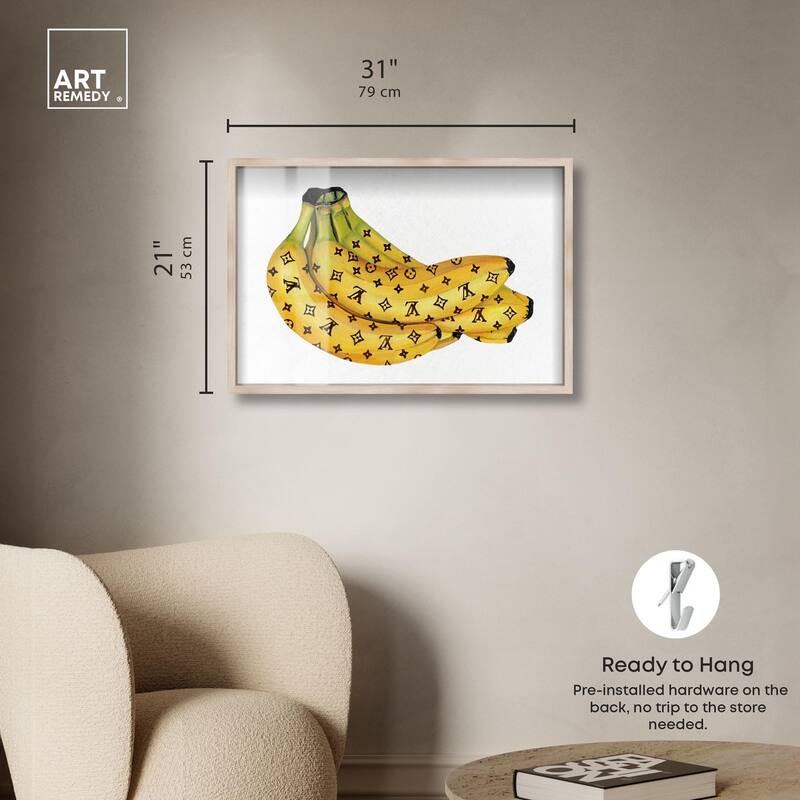 Fashion Bananas III Shadowbox by Art Remedy